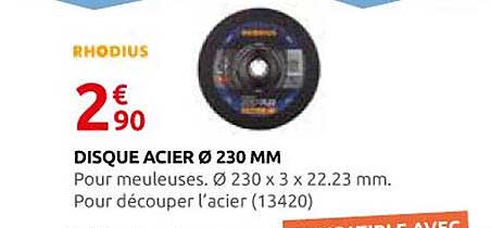 DISQUE ACIER Ø 230 MM