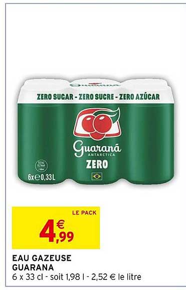 EAU GAZEUSE GUARANA