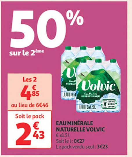 EAU MINÉRALE NATURELLE VOLVIC