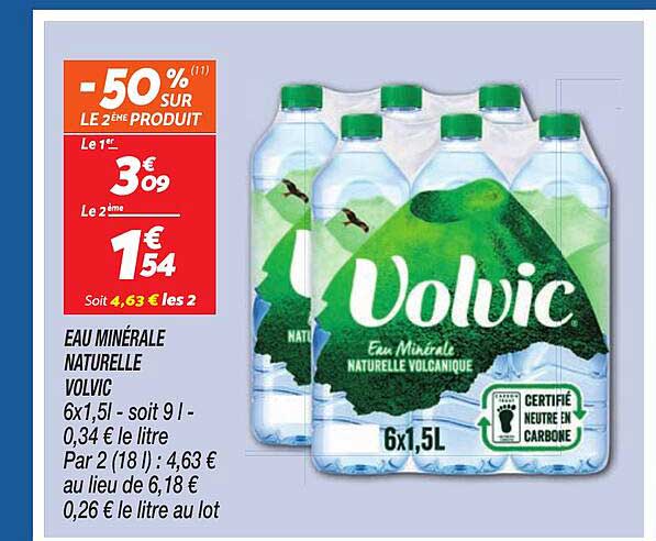 EAU MINÉRALE NATURELLE VOLVIC