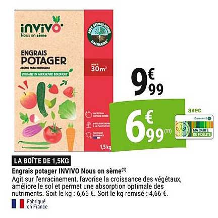 Engrais potager INVIVO Nous on sème
