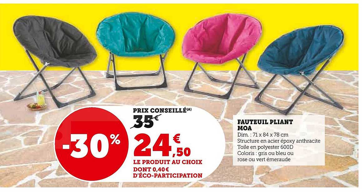 FAUTEUIL PLIANT MOA