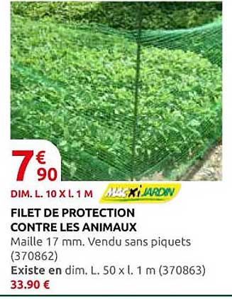 FILET DE PROTECTION CONTRE LES ANIMAUX