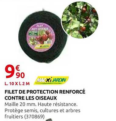 FILET DE PROTECTION RENFORCÉ CONTRE LES OISEAUX