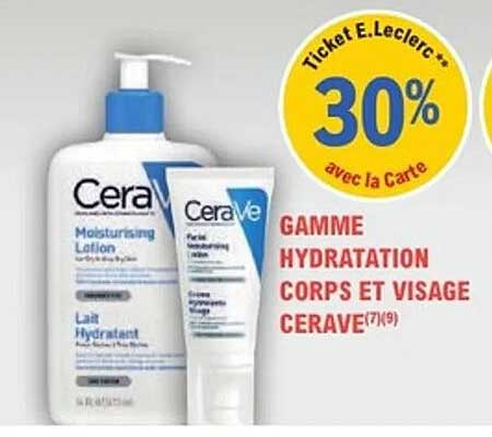 GAMME HYDRATATION CORPS ET VISAGE CERAVE