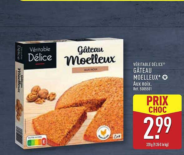 Gâteau Moelleux aux Noix