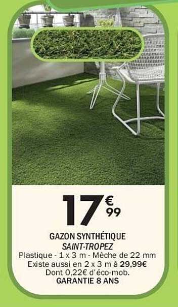 GAZON SYNTHÉTIQUE SAINT-TROPEZ