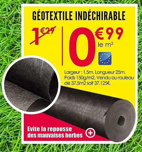 GÉOTEXTILE INDÉCHIRABLE