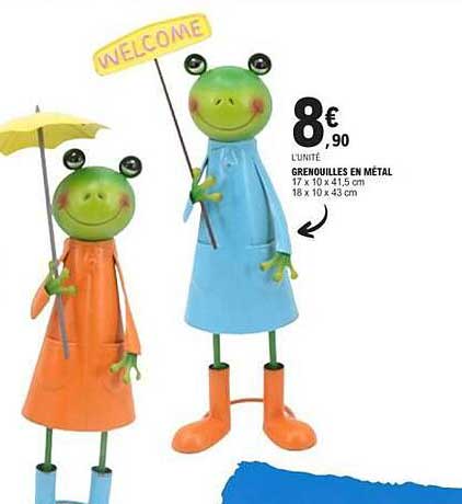 Grenouilles en métal