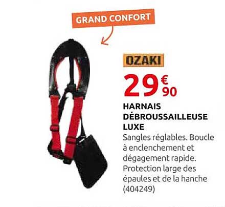HARNAIS DÉBROUSSAILLEUSE LUXE
