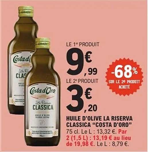HUILE D'OLIVE LA RISERVA CLASSICA "COSTA D'ORO"