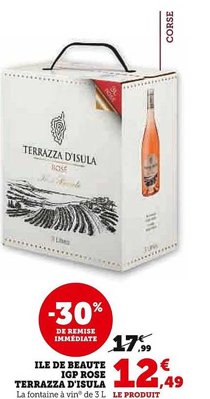 ILE DE BEAUTE IGP ROSE TERRAZZA D'ISULA