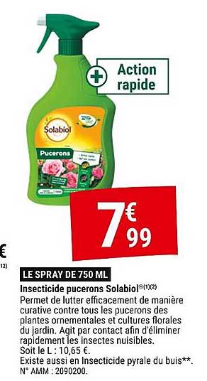 Insecticide pucerons Solabiol