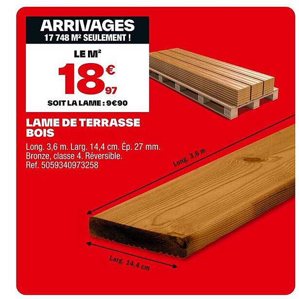 LAME DE TERRASSE BOIS