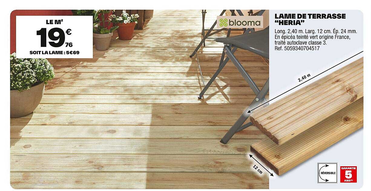 LAME DE TERRASSE "HERIA"