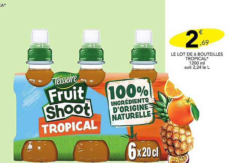 LE LOT DE 6 BOUTEILLES TROPICAL*