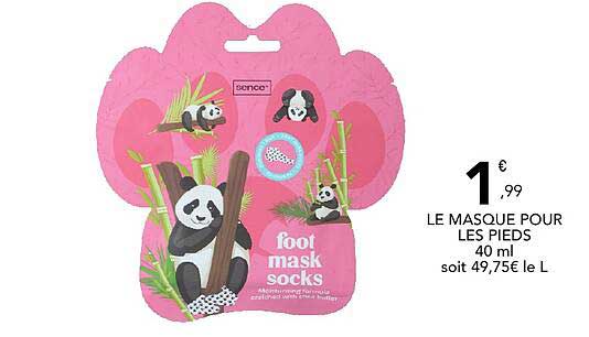 LE MASQUE POUR LES PIEDS