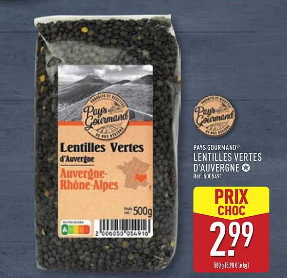 Lentilles Vertes d'Auvergne