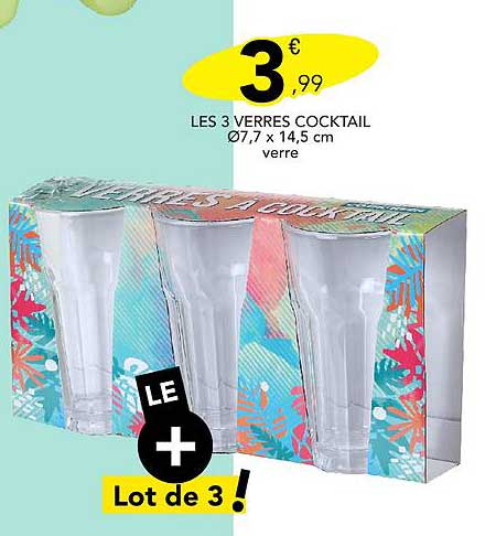 LES 3 VERRES COCKTAIL