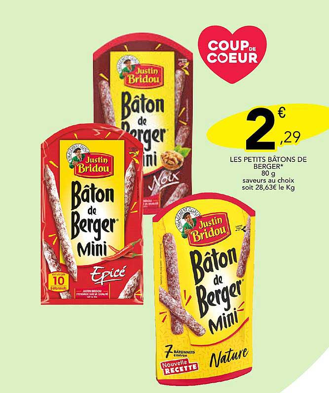 LES PETITS BÂTONS DE BERGER*