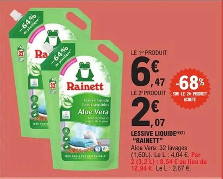 LESSIVE LIQUIDE "RAINETT"