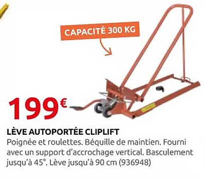 LÈVE AUTOPORTÉE CLIPLIFT