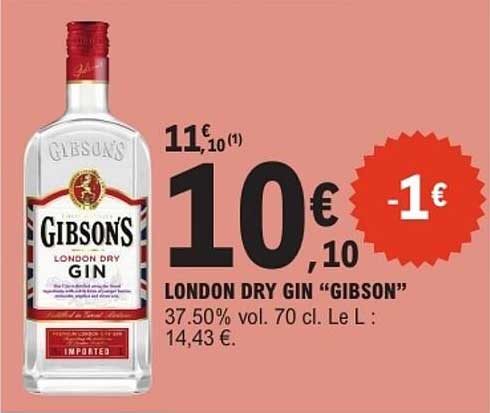 LONDON DRY GIN "GIBSON"