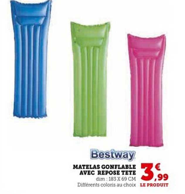 MATELAS GONFLABLE AVEC REPOSE TETE