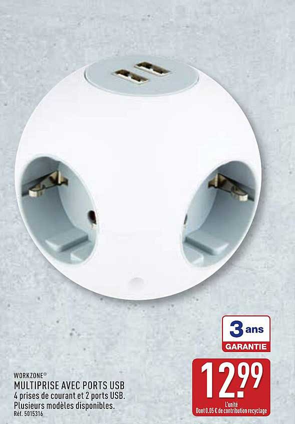 MULTIPRISE AVEC PORTS USB