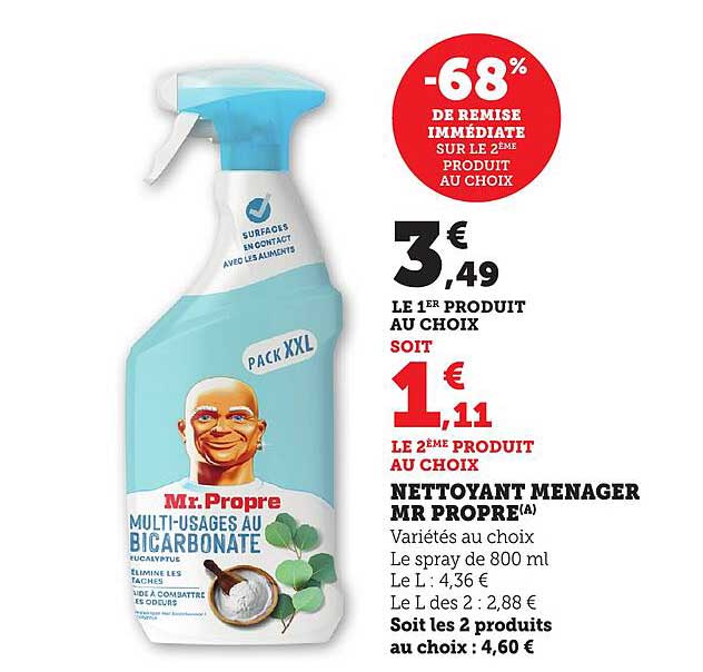 NETTOYANT MENAGER MR PROPRE