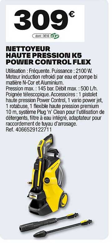 NETTOYEUR HAUTE PRESSION K5 POWER CONTROL FLEX