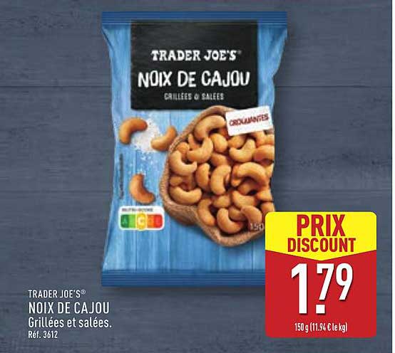 NOIX DE CAJOU GRILLÉES ET SALÉES