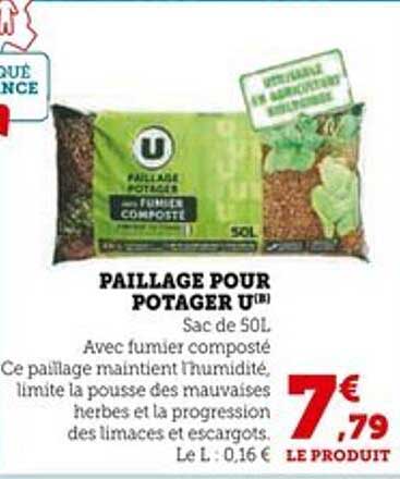PAILLAGE POUR POTAGER U®