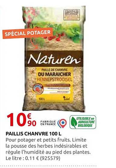 Paillis Chanvre 100 L