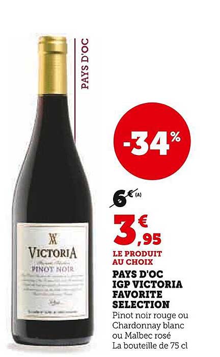 PAYS D'OC IGP VICTORIA FAVORITE SELECTION