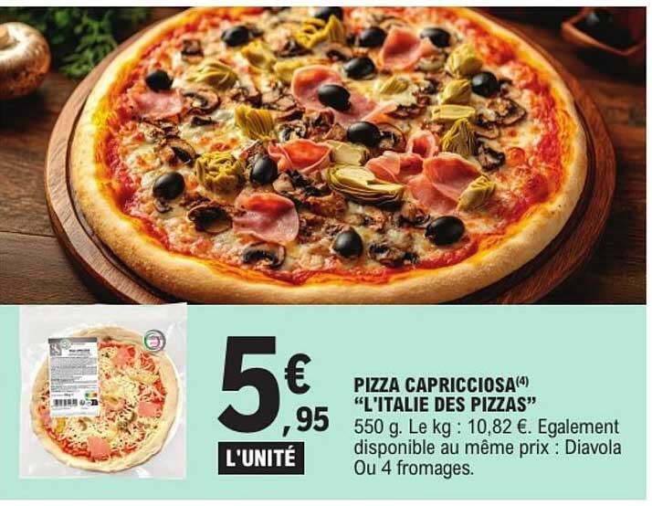 PIZZA CAPRICCIOSA "L'ITALIE DES PIZZAS"