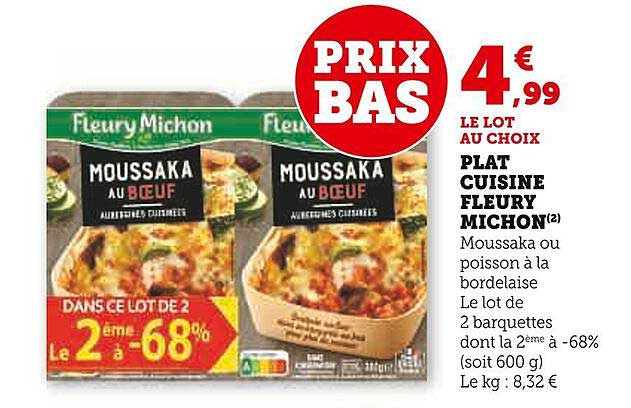 PLAT CUISINE FLEURY MICHON