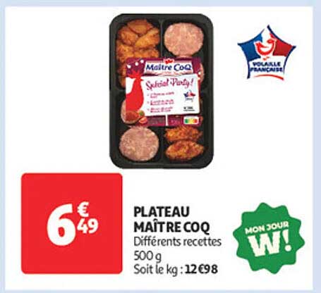 PLATEAU MAÎTRE COQ