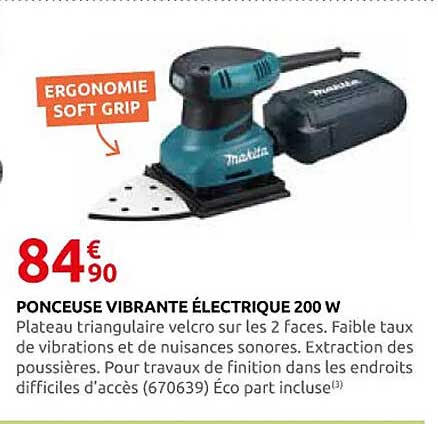 PONCEUSE VIBRANTE ÉLECTRIQUE 200 W