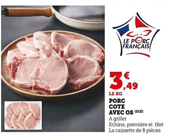 PORC COTE AVEC OS (2)(E)
