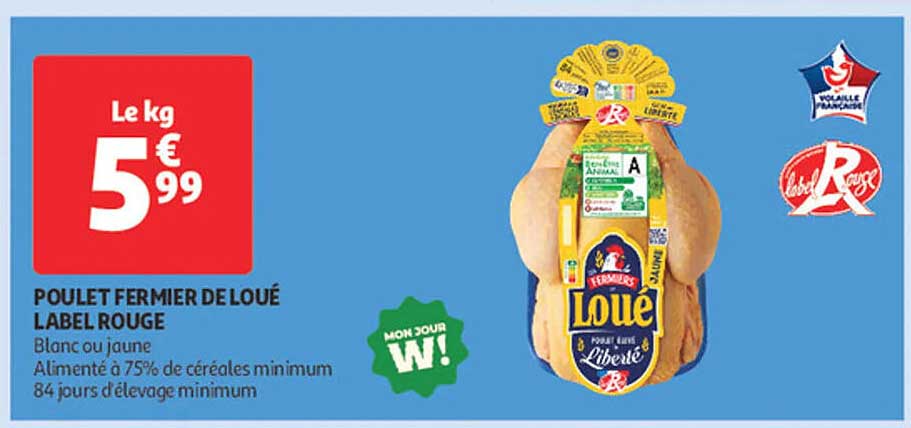 POULET FERMIER DE LOUE LABEL ROUGE