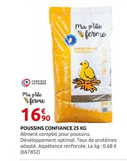 POUSSINS CONFIANCE 25 KG