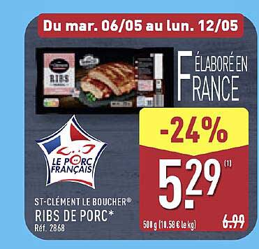 RIBS DE PORC