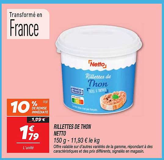 RILLETTES DE THON NETTO