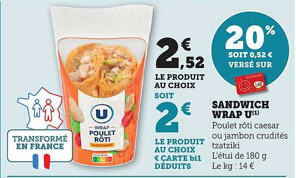 SANDWICH WRAP U