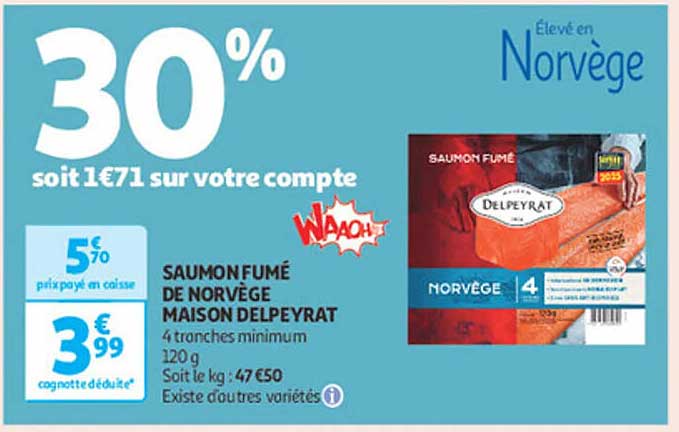SAUMON FUMÉ DE NORVÈGE MAISON DELPEYRAT