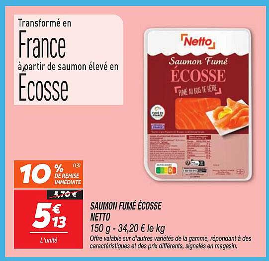 SAUMON FUMÉ ÉCOSSE