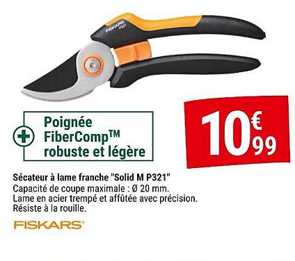 Sécateur à lame franche "Solid M P321"