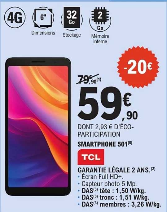 SMARTPHONE 501 TCL
