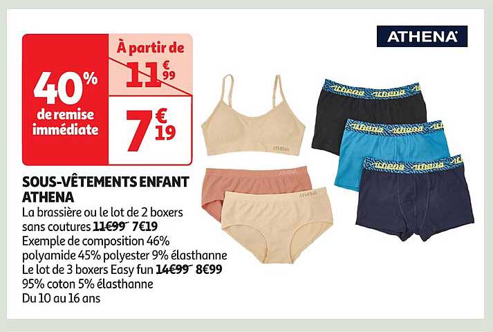 SOUS-VÊTEMENTS ENFANT ATHENA